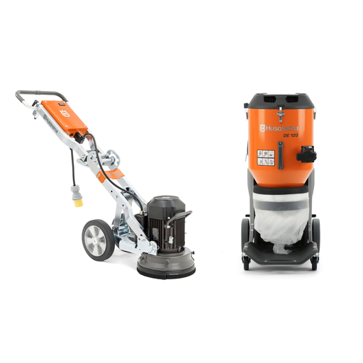 HUSQVARNA PG 280 + DE 120 (BETONSCHLEIFER + ABSAUGUNG)